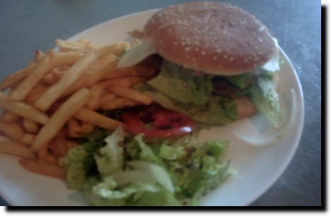 hamburger frites